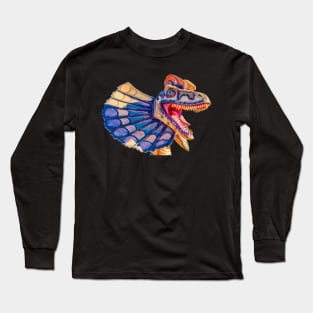 Spitting Dinosaur the Dilophosaurus Long Sleeve T-Shirt